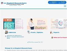 Tablet Screenshot of ajhospital.in